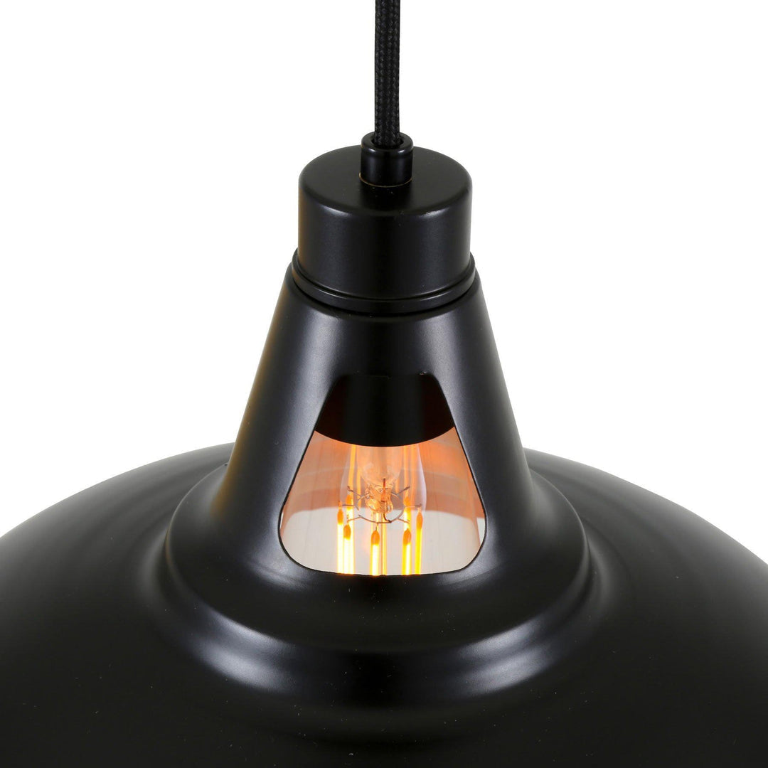 Alma Copper Pendant with Black Exterior - Mullan Lighting