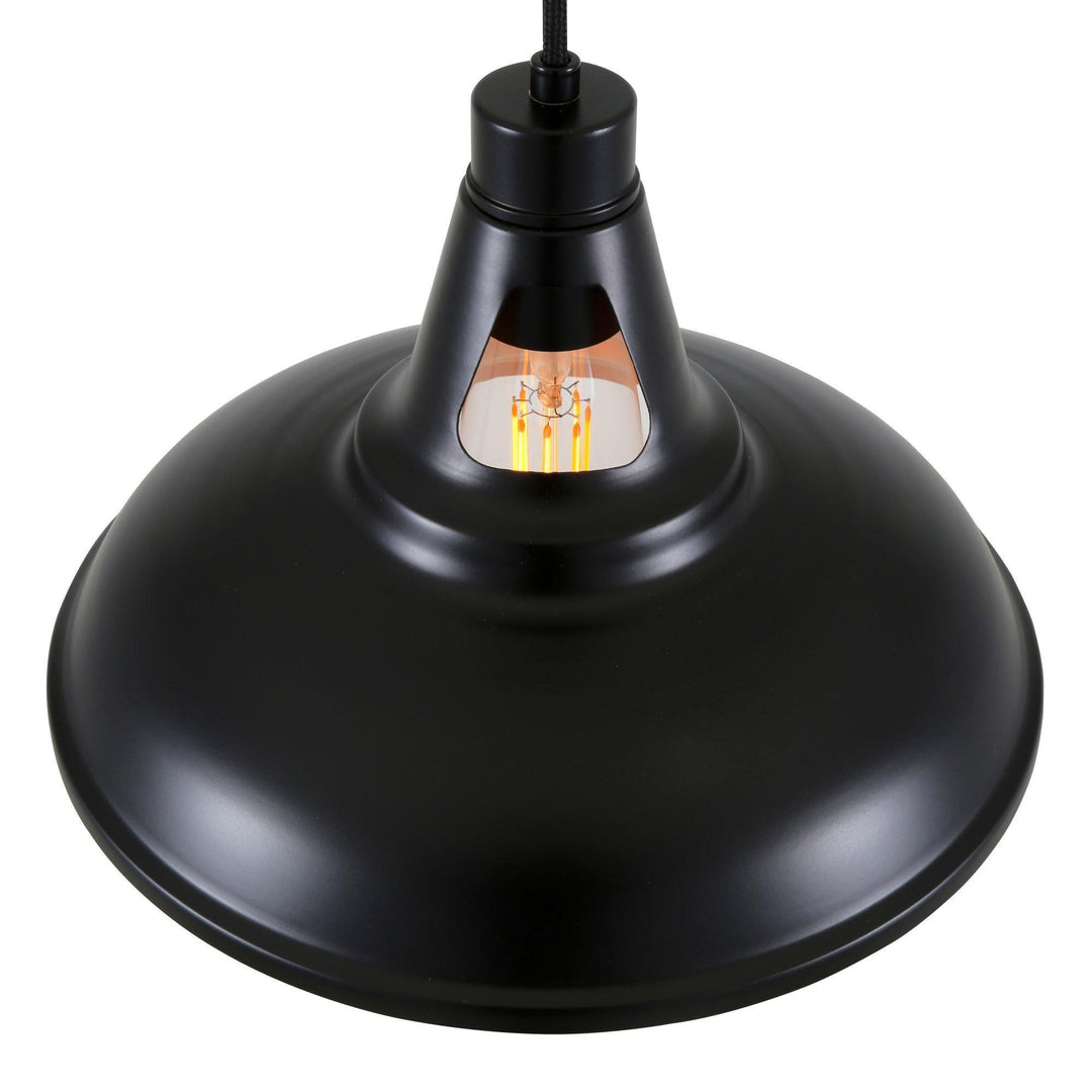 Alma Copper Pendant with Black Exterior - Mullan Lighting