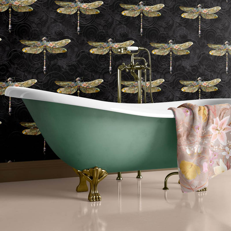 Anisoptera Botanicus Wallpaper - Insects Noir