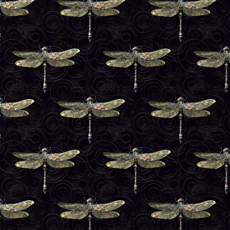 Anisoptera Botanicus Wallpaper - Insects Noir