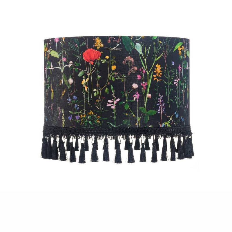 Aquafleur Anthracite Drum Lampshade by MINDTHEGAP