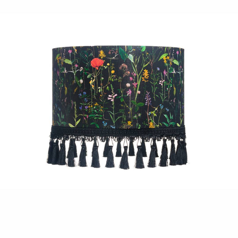 Aquafleur Anthracite Drum Lampshade by MINDTHEGAP