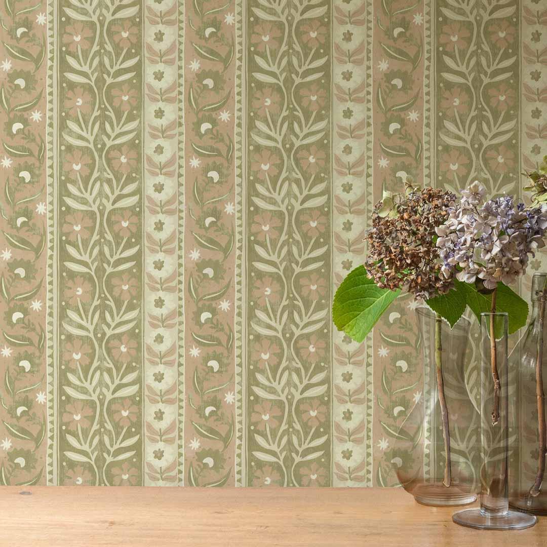 Arber Stripe Wallpaper - Alma Collection - Josephine Munsey