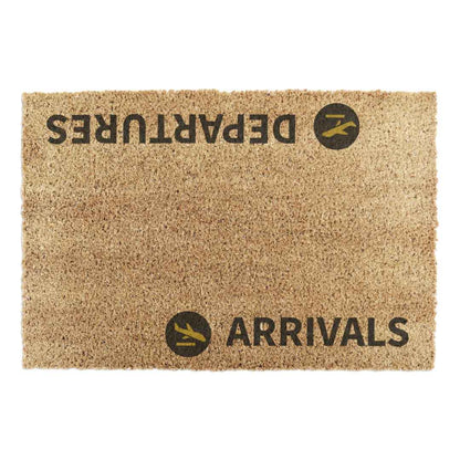 Arrivals and Departures Doormat
