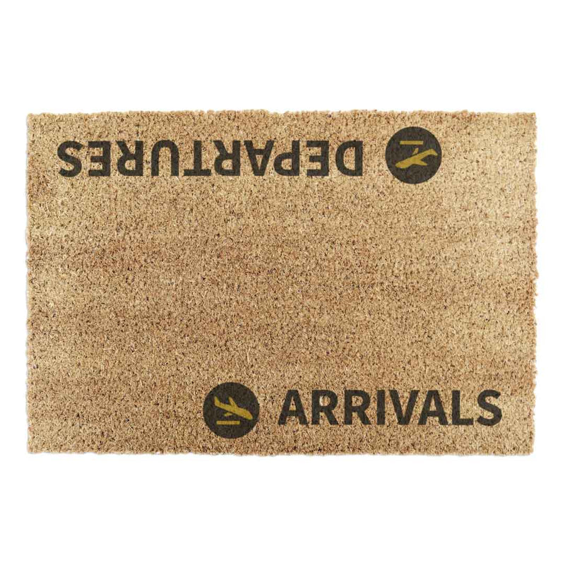 Arrivals and Departures Doormat