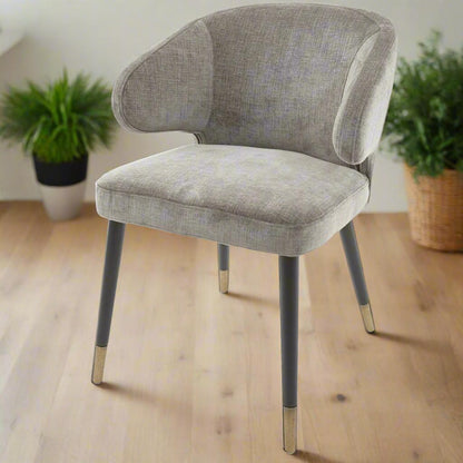 Arrone Mouse Chenille Chair - RV Astley