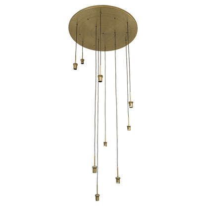 Astley Nine Pendant in Antique Brass - RV Astley