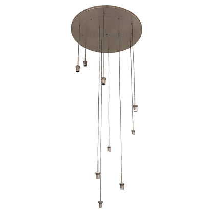 Astley Nine Pendant in Brushed Muted Bronze - RV Astley