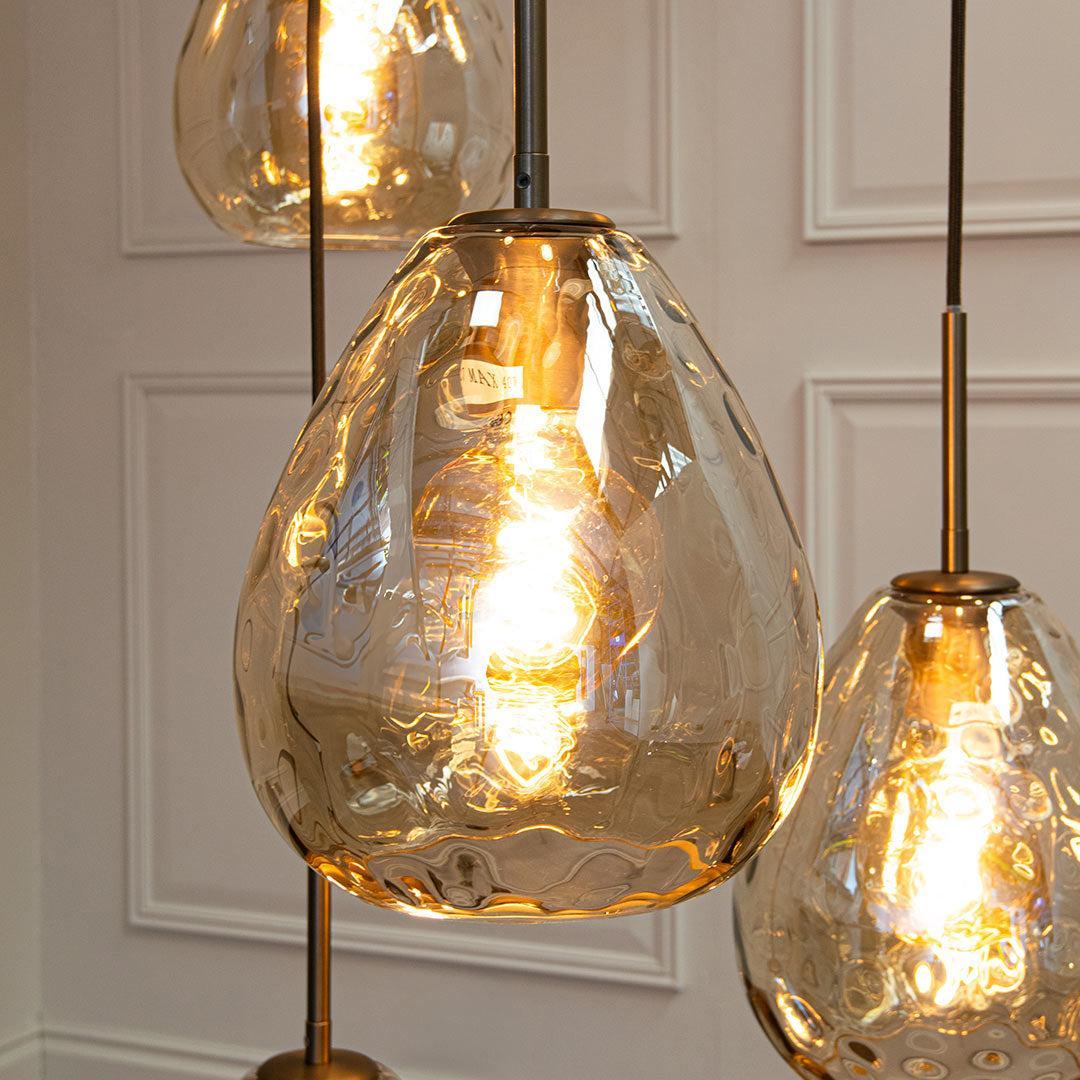 Astley Nine Pendant in Brushed Muted Bronze - RV Astley