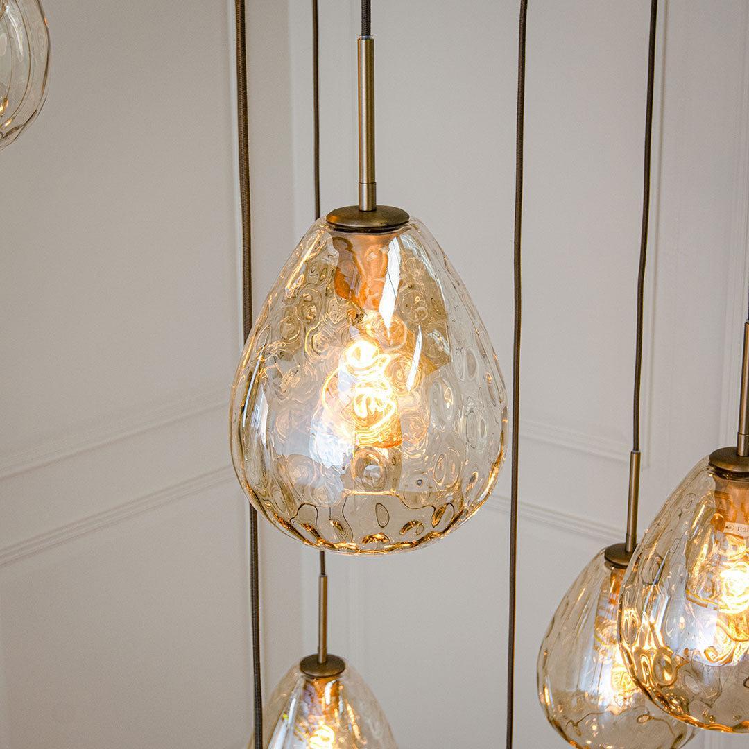 Astley Nine Pendant in Brushed Muted Bronze - RV Astley