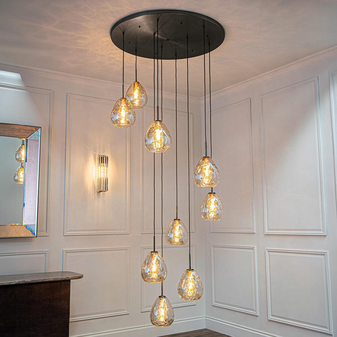 Astley Nine Pendant in Dark Bronze - RV Astley