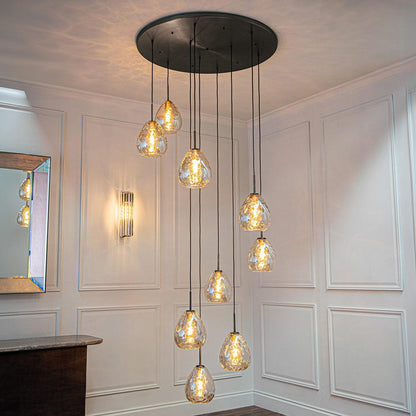 Astley Nine Pendant in Dark Bronze - RV Astley