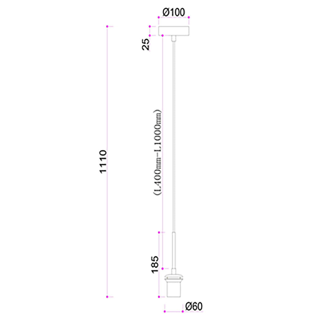 Astley Pendant in Brushed Muted Bronze - RV Astley