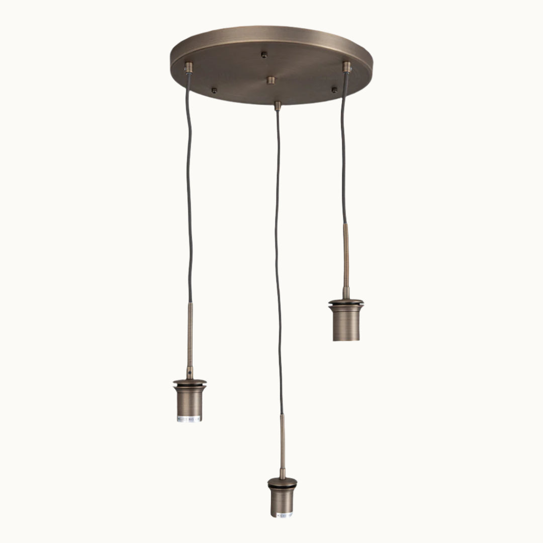 Astley Three Pendant - Brushed Muted Bronze - RV Astley