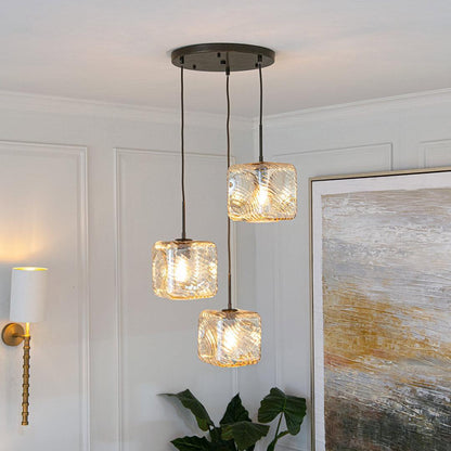 Astley Three Pendant - Dark Bronze - RV Astley