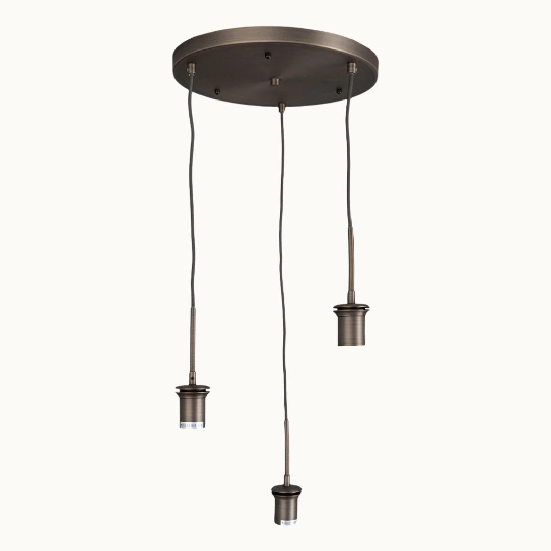 Astley Three Pendant - Dark Bronze - RV Astley