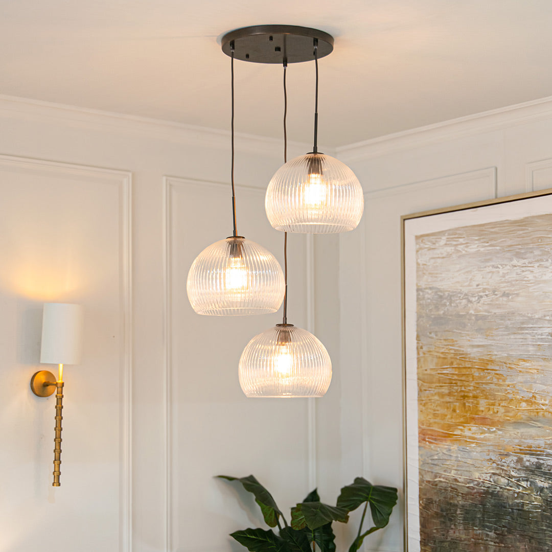 Astley Three Pendant - Dark Bronze - RV Astley