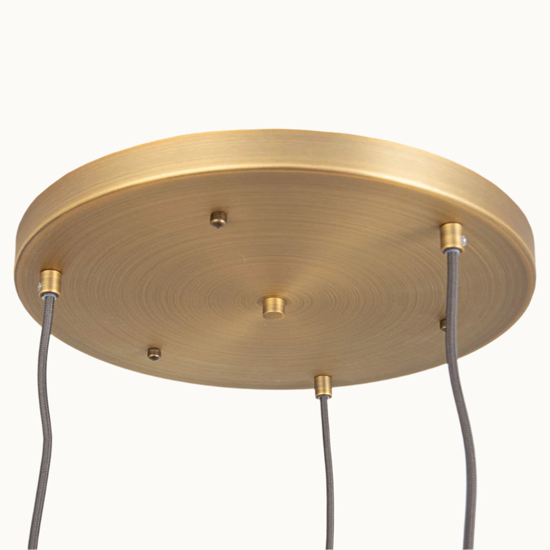 Astley Three Pendant in Antique Brass - RV Astley