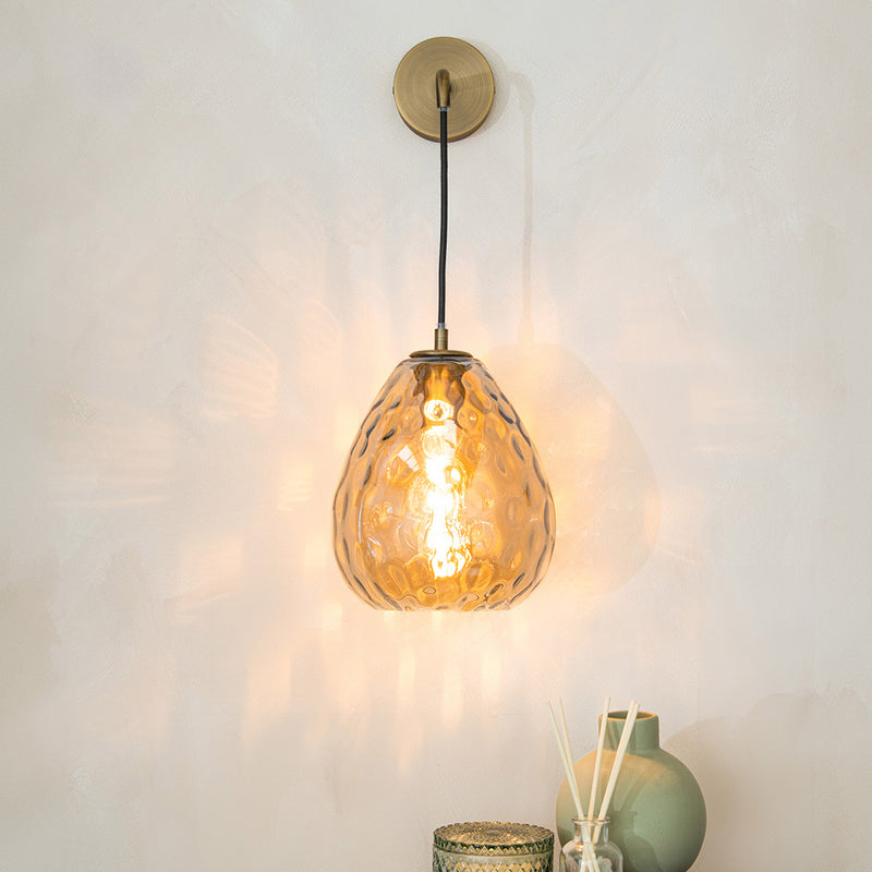 Astley Wall Pendant in Antique Brass - RV Astley