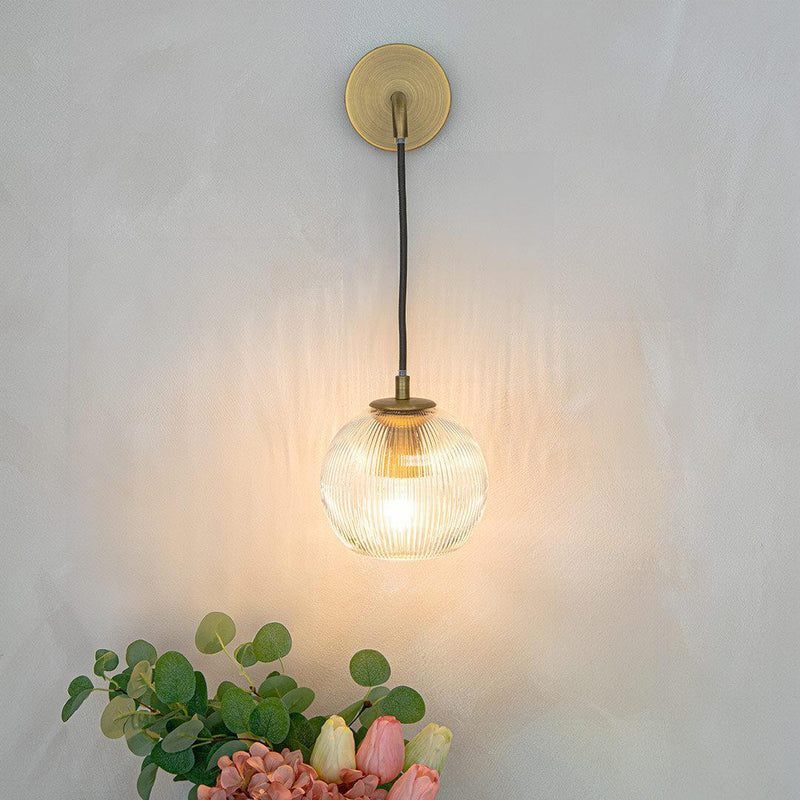 Astley Wall Pendant in Antique Brass - RV Astley