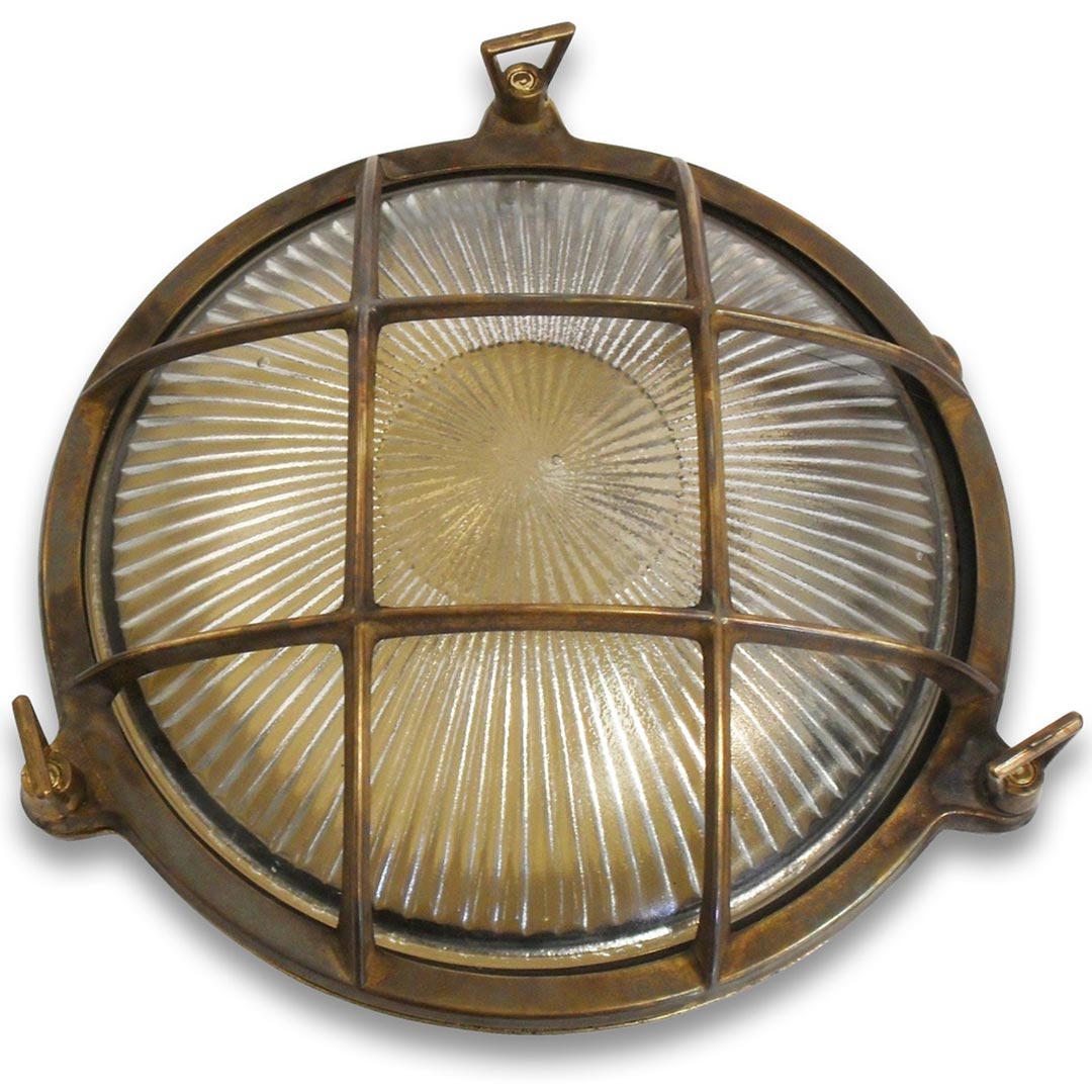 Atlantic Large Prismatic Porthole Outdoor Wall Light