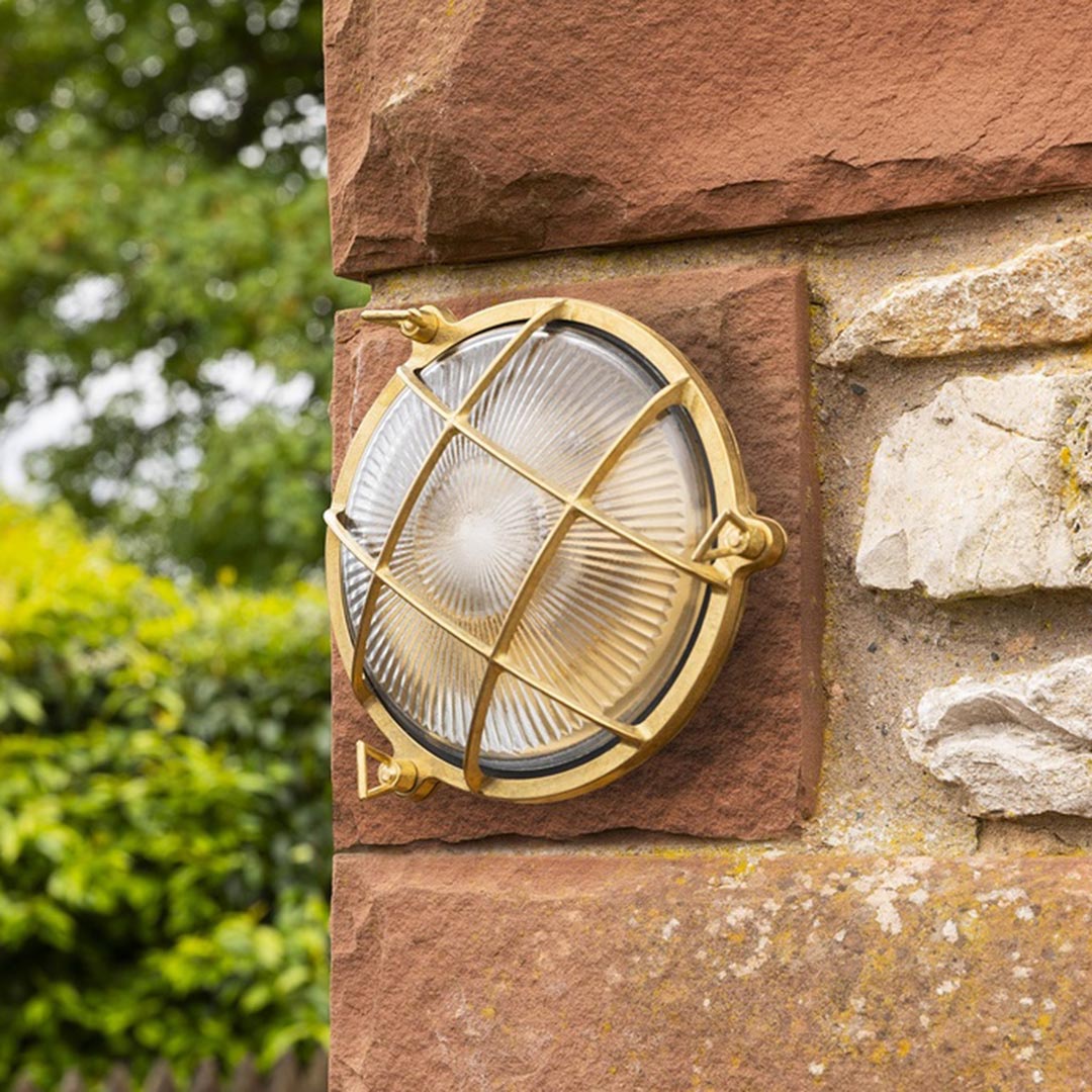 Atlantic Small Prismatic Porthole Outdoor Wall Light