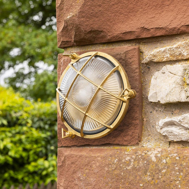 Atlantic Small Prismatic Porthole Outdoor Wall Light