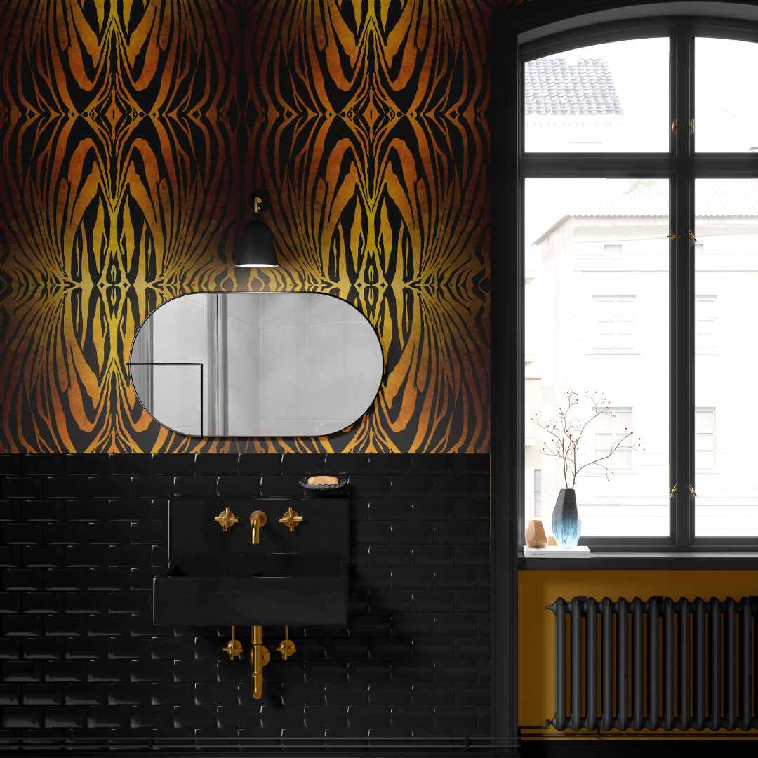 Aurelian Zebra Wallpaper - Liberty James Studio