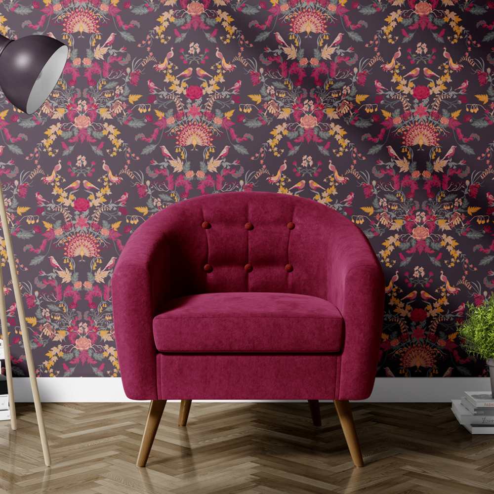 Aviana Wallpaper Damson