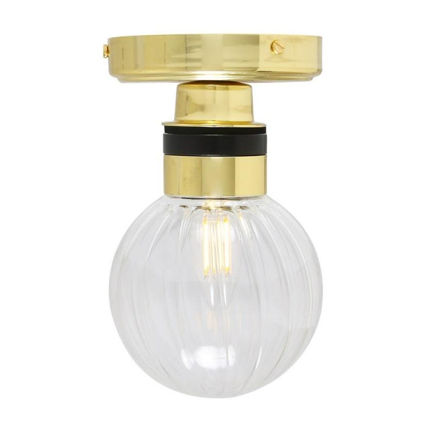 Ayr Globe Flush Bathroom Ceiling Light - Mullan Lighting