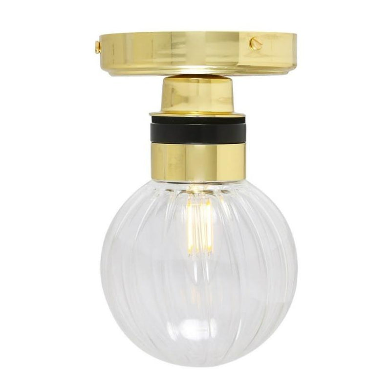 Ayr Globe Flush Bathroom Ceiling Light - Mullan Lighting