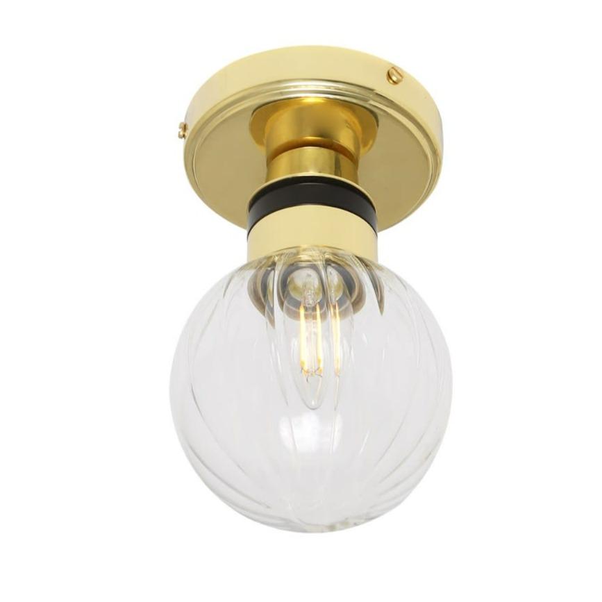 Ayr Globe Flush Bathroom Ceiling Light - Mullan Lighting