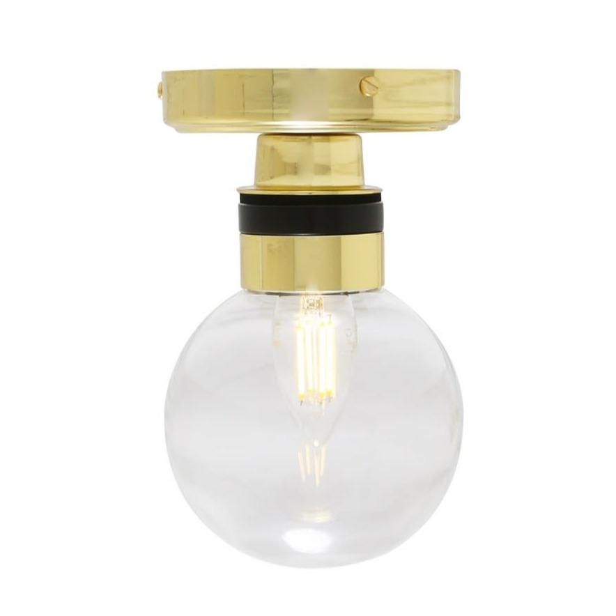 Ayr Globe Flush Bathroom Ceiling Light - Mullan Lighting