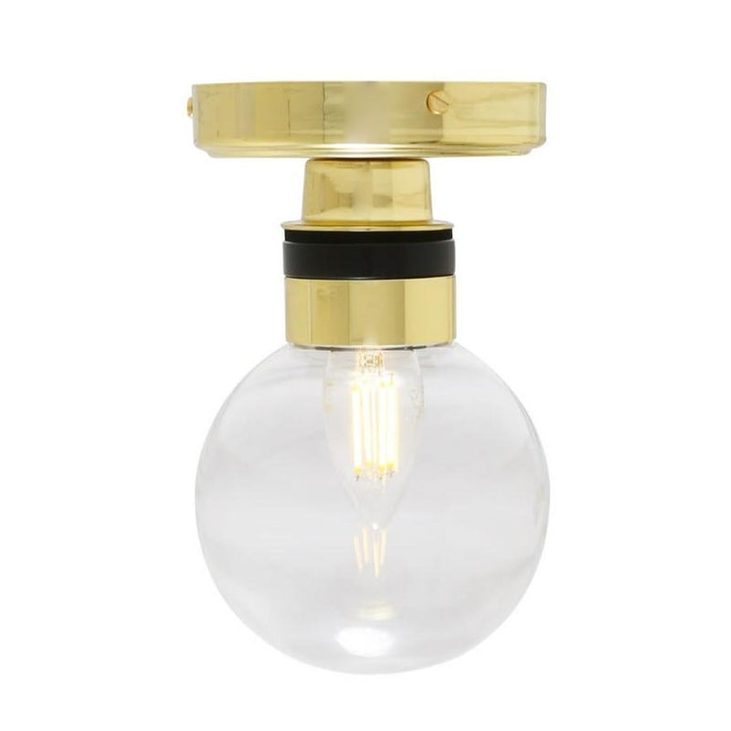 Ayr Globe Flush Bathroom Ceiling Light - Mullan Lighting