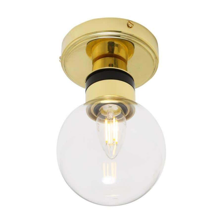 Ayr Globe Flush Bathroom Ceiling Light - Mullan Lighting
