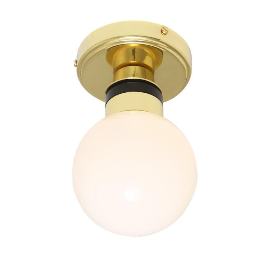 Ayr Globe Flush Bathroom Ceiling Light - Mullan Lighting
