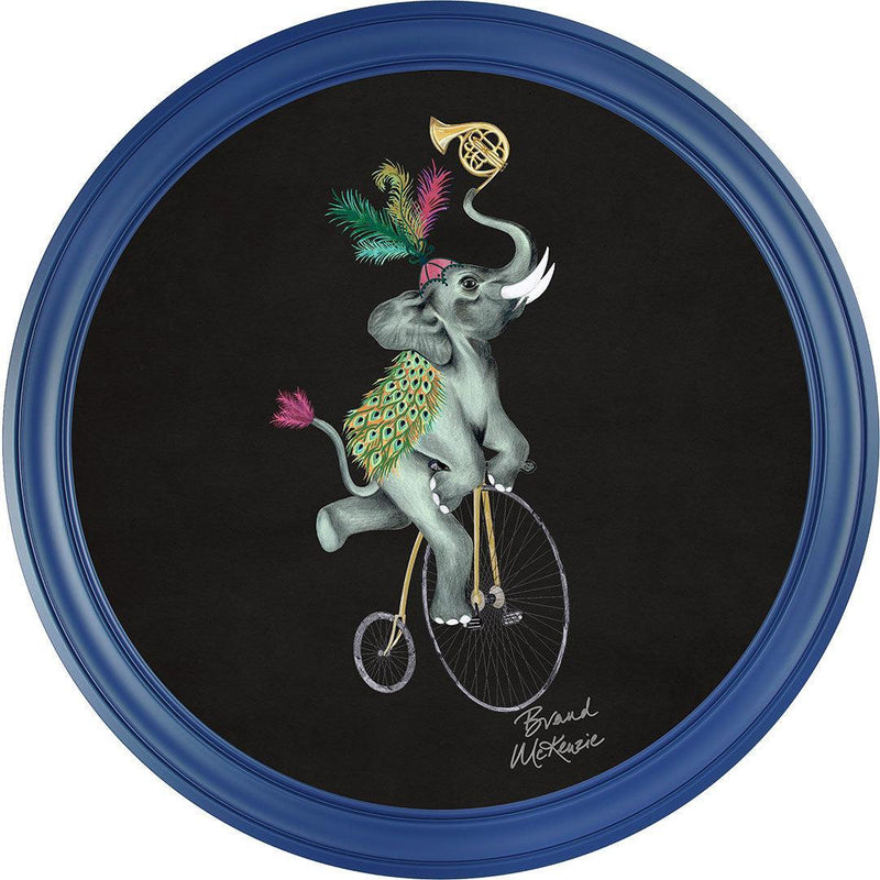 Balancing Act - Elliot on Charcoal Black - Brand McKenzie Framed Art Prints