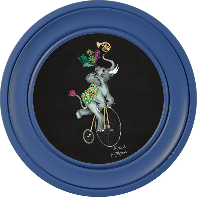 Balancing Act - Elliot on Charcoal Black - Brand McKenzie Framed Art Prints