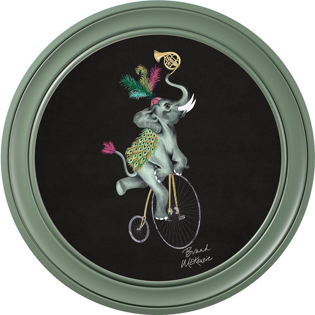 Balancing Act - Elliot on Charcoal Black - Brand McKenzie Framed Art Prints