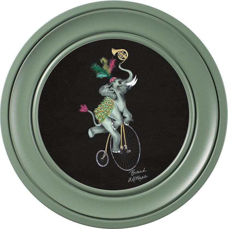 Balancing Act - Elliot on Charcoal Black - Brand McKenzie Framed Art Prints