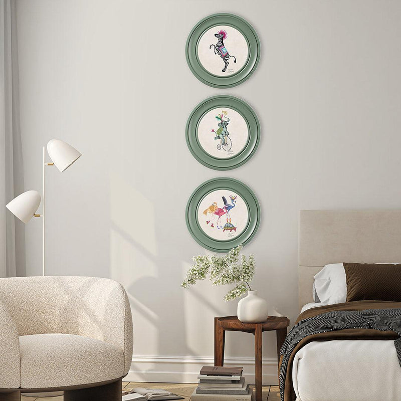 Balancing Act - Kiki on Chalk White - Brand McKenzie Framed Art Prints