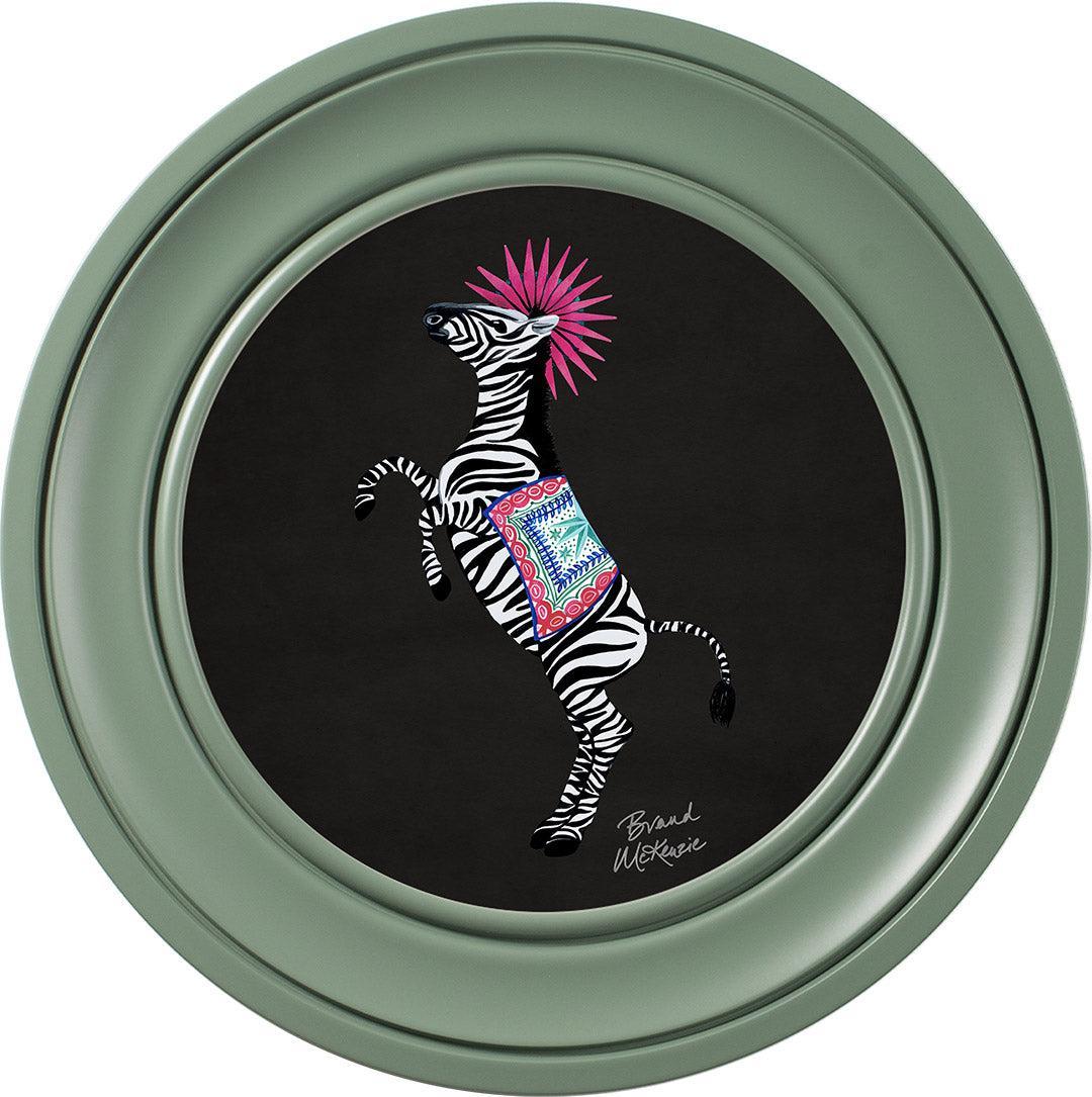 Balancing Act - Kiki on Charcoal Black - Brand McKenzie Framed Art Prints