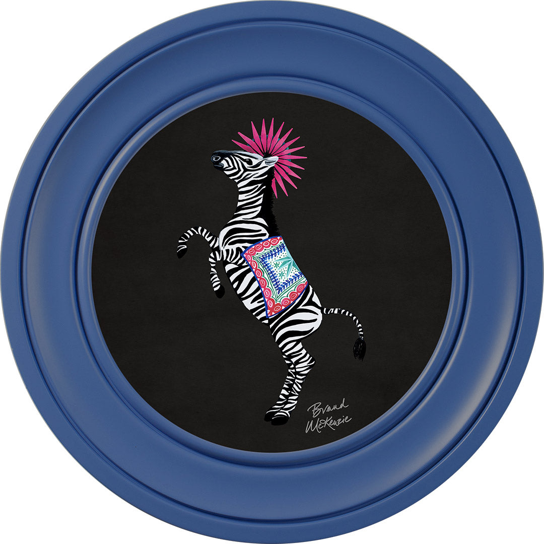 Balancing Act - Kiki on Charcoal Black - Brand McKenzie Framed Art Prints