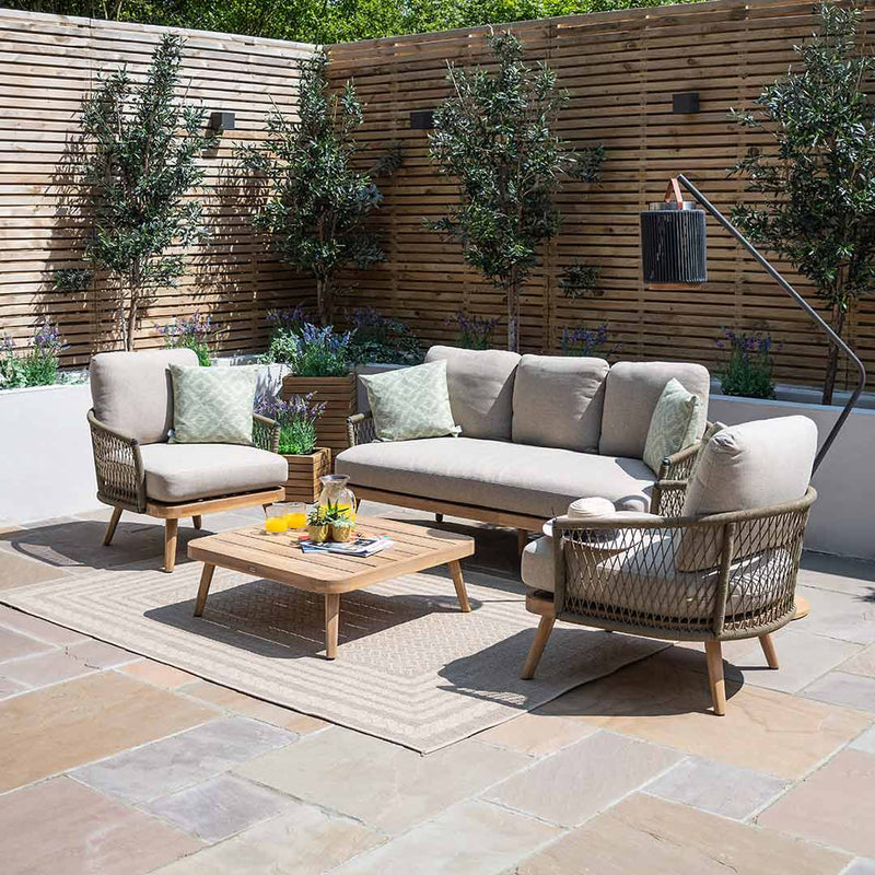 Bali Rope Weave 3 Seat Lounge Set