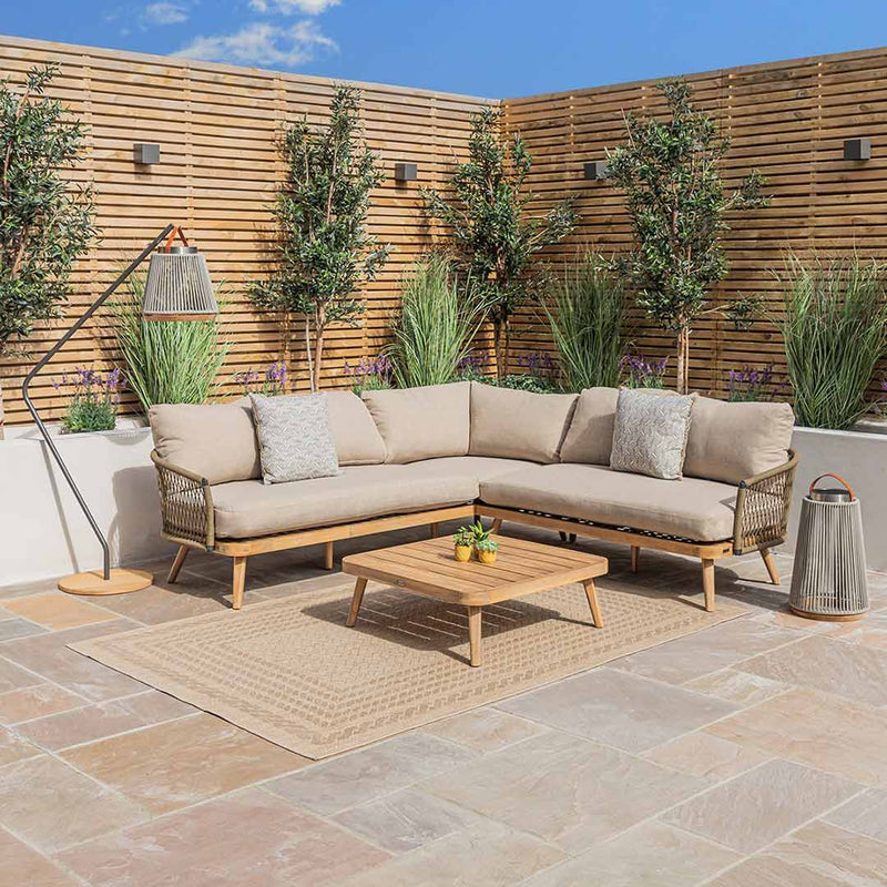 Bali Rope Weave Corner Sofa Set