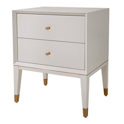 Bayeux White Bedside Table - RV Astley
