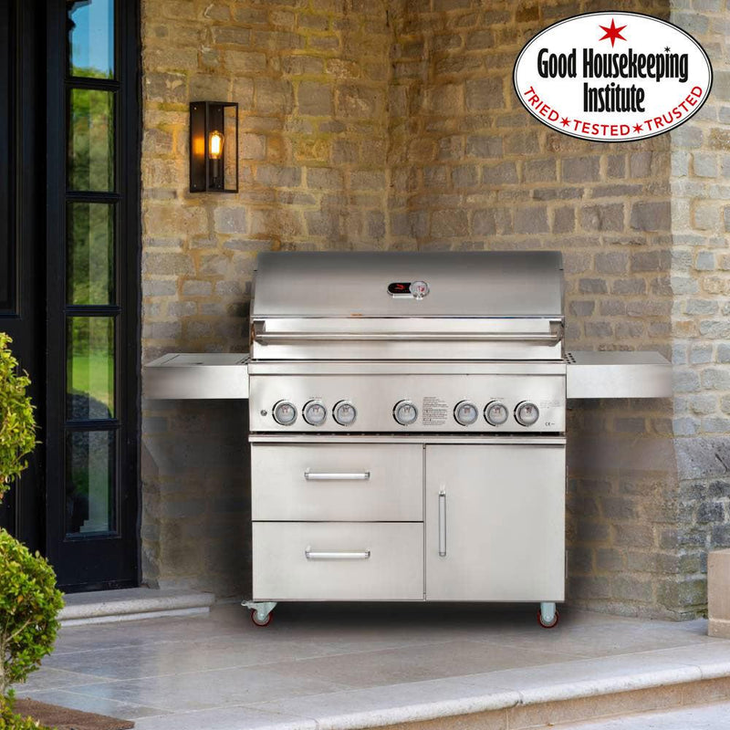 Bibury 5 Burner Gas BBQ & Rotisserie - Whistler Grills