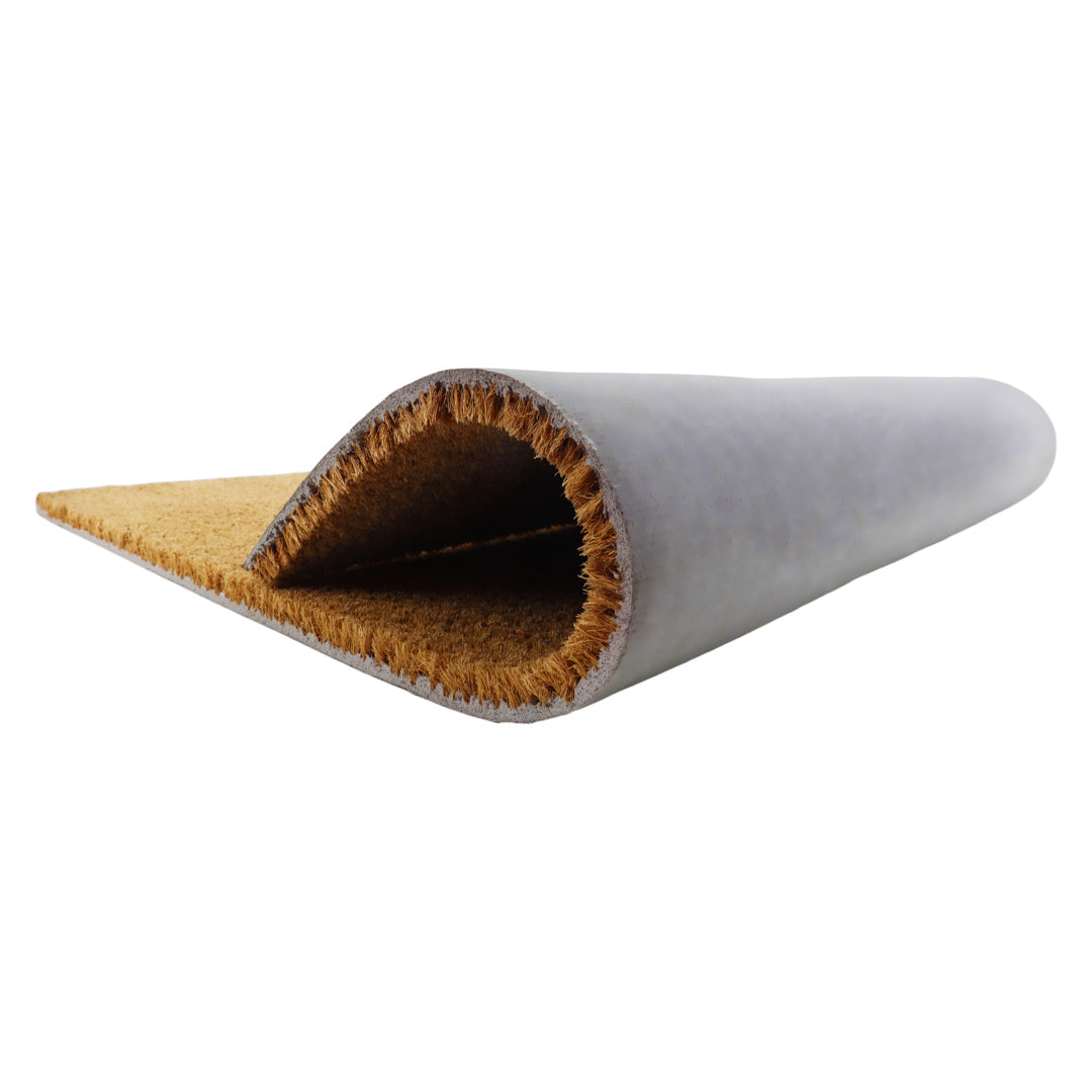 Black Floral Pattern Doormat