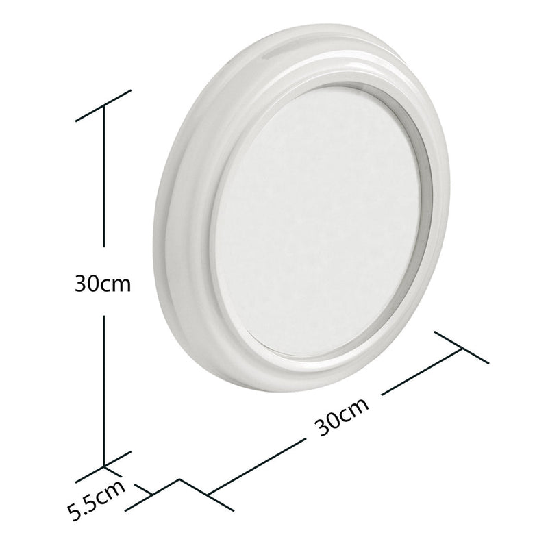 Black & Red Swiss Station Wall Clock