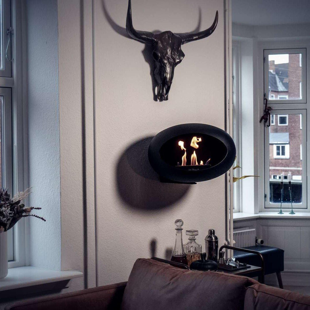 Black Wall Bioethanol Fire - Le Feu